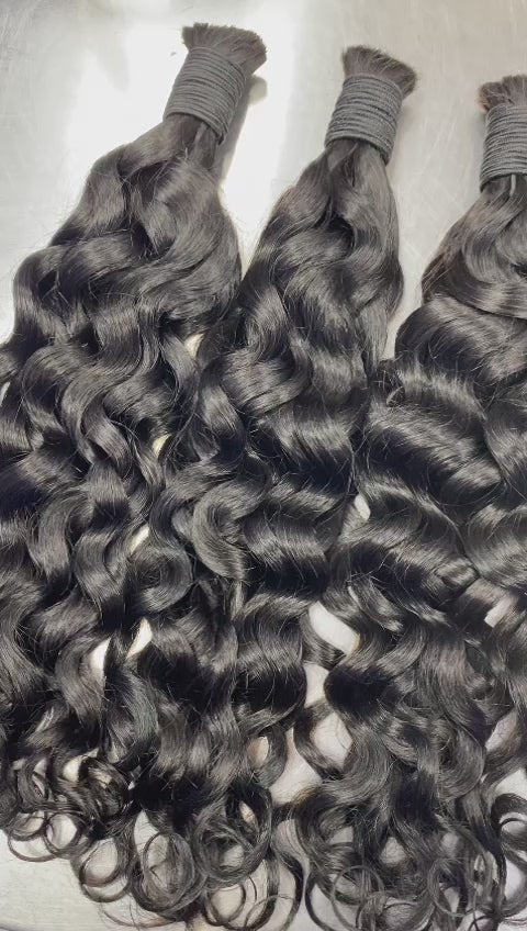 Boho bulk braiding hair